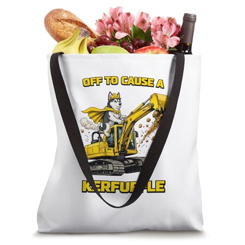 Bolsa Tote Siberian Husky Excavator Off To Cause Kerfuffle miniatura 4