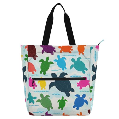 Bolsa de mano de tortuga para niños y adultos: ideal para la escuela y días de juego