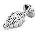 FST Thread Butt Plug Aluminum Alloy Anal Plug for Women Men Couple, Diamond Color Random