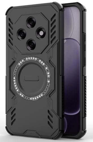 Image of ShieldTech Back Cover Case for Oppo F31 Pro 5G | 360 Protection Mobile Phone Case Mag-Safe | Camera Protection | Oppo F 31 Pro 5G Back Cover | Oppo F31 Pro 5+G - Black TPU+PC