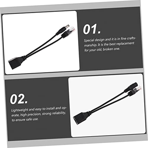 Módulo Adaptador Splitter de Fuente de Poder 8pcs para Cámaras de Seguridad, Compacto y Fácil de Instalar, Línea Splitter para Ethernet y Telefonía miniatura 2