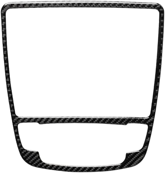 Carbon Fiber Interior Sticker Decoration Trim Cover Decals Compatible with Audi A6 S6 C7 A7 S7 4G8 Accessories 2012-2018 RT04 (Center Control Gear Shift Panel Type A)