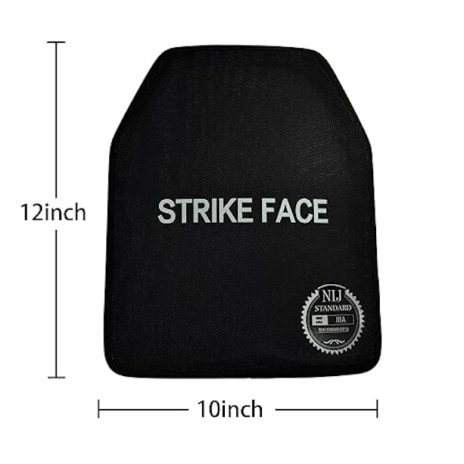 2pcs Nlj lllA Weighted Vest Plates - Body Arm¦Ïr Pr¦Ïtection LeveI 3 §£uIIetpr??f PI¦Átes -10x12x0.5 Inches - 7.5LB/Pairs - Premium Fitness & Training Equipment?