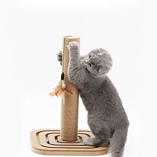 Rascador para gato con juguete miniatura 3