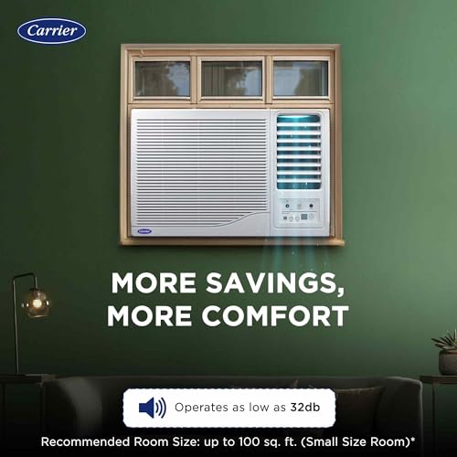 Image of Carrier 1.5Ton 3 Star Copper, Dust Filter & Turbo Mode Window Fixed Speed Air Conditioner(CARRIER WIN Air Conditioner 18K ESTRELLA Fx 3 STAR, caw White)