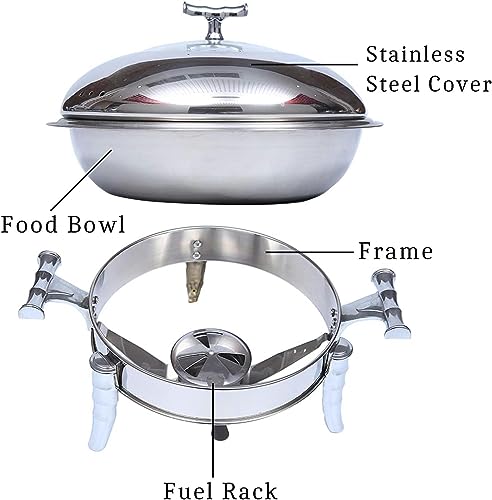 Réchaud buffet inox en lot de 2 à 6 ensembles complets pour traiteur - 6