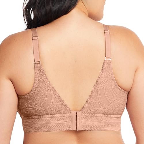 Image of Glamorise Womens Luxe Lace Bralette Wirefree #7012