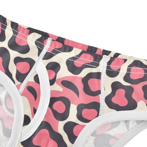 KLL Leopard Pattern Pink Black Hawaiian Boys Toddler Comfort Briefs Cute Children Panties4