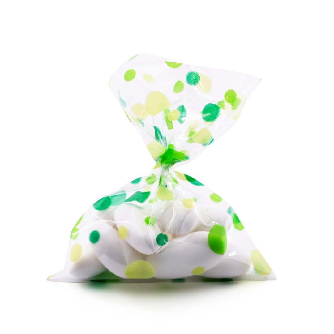 Italpak Clear Food Bubble Bags 9x12,5 cm green