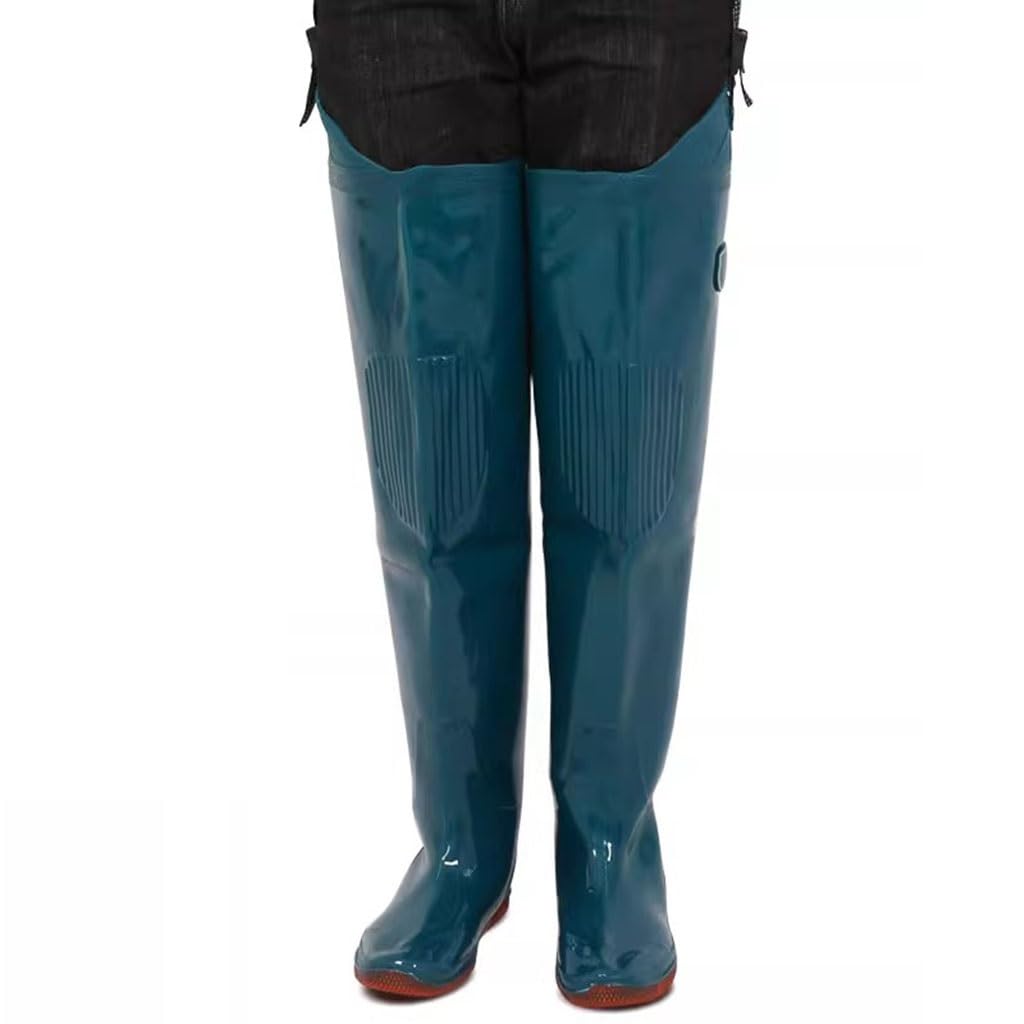 Buty do brodzenia, Wodery wędkarskie Wodery biodrowe Wodery biodrowe dla dorosłych z regulowaną klamrą, 80 cm wysokości Wodoodporne buty wędkarskie z PVC(6.5)