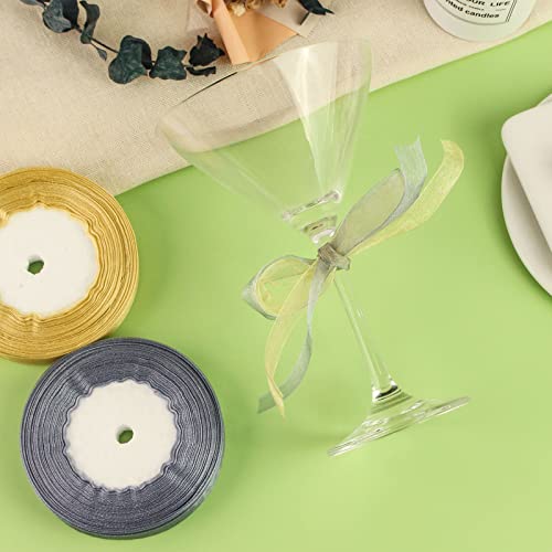 5/8 Inch Organza Ribbon For Gift Wrapping,100 Yard Craft Sheer Chiffon Ribbon For Gift Wrapping,Bouquet Wrapping,Wedding Decoration,All Crafting And Sewing #TOP5