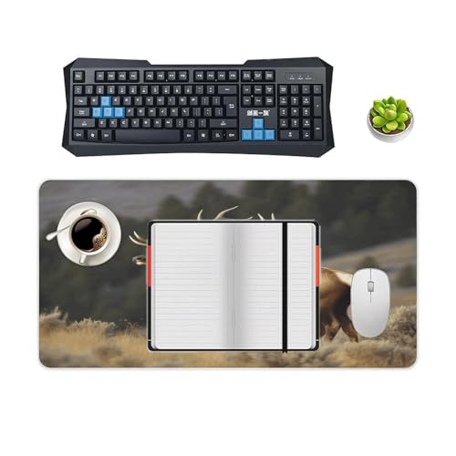 Bull Elk Desk Pad Alfombrilla de Goma 30x60 cm Estilo miniatura 4
