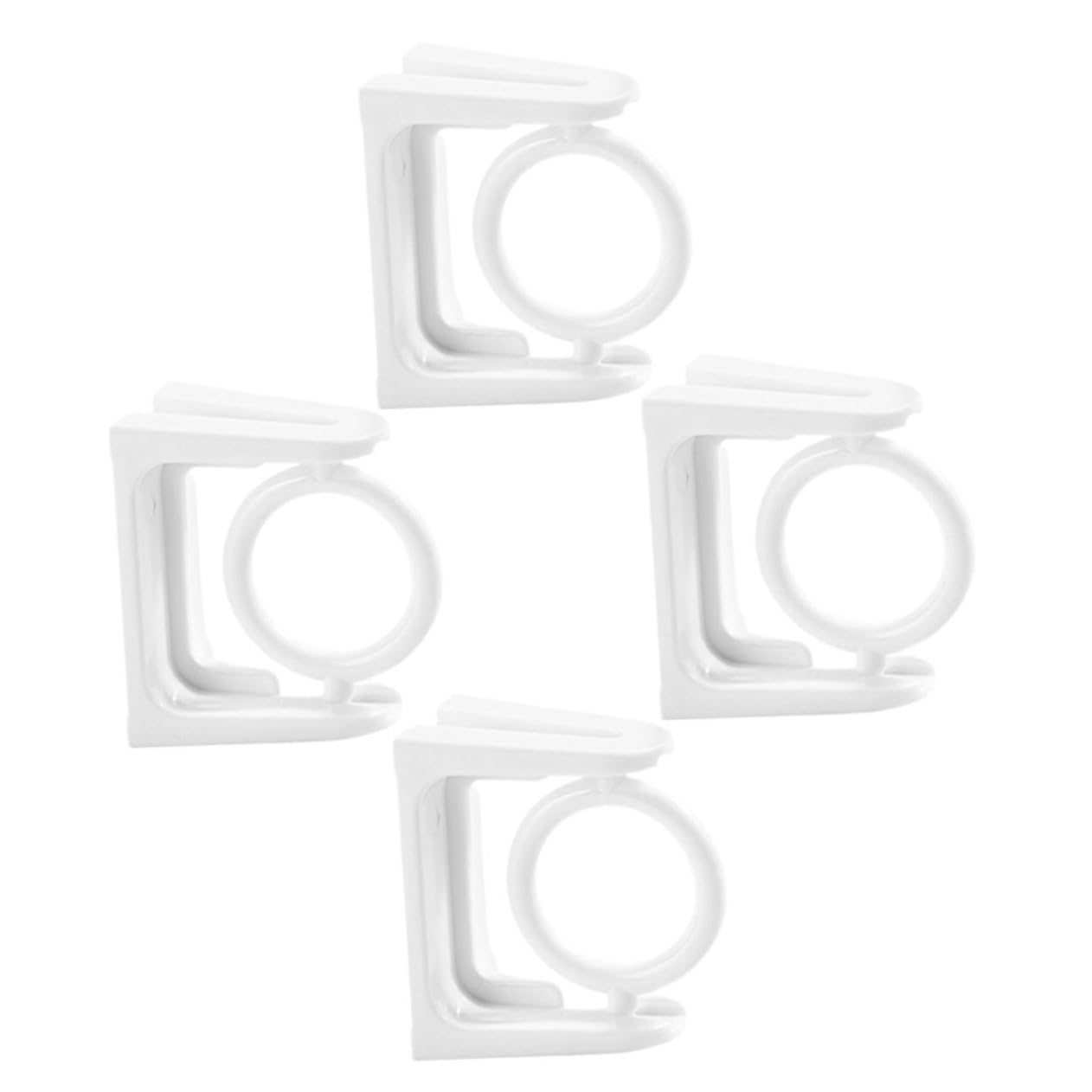 DECHOUS 3 Set di Ganci per Aste per Tende Facili da Installare Ganci per Aste per Tende Senza Chiodi per La Casa 4 Pezzi * 3