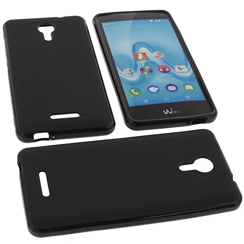 foto-kontor Coque Compatible avec Wiko Tommy 2 Housse pour Smartphone Étui en Caoutchouc TPU Noir