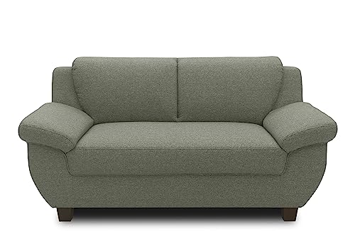 DOMO. collection Panama 2 Sitzer, Sofa, 2er Couch, Garnitur, 3-2-1, grün, 159 cm