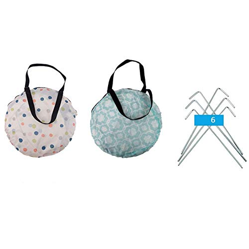 Carpa portátil camping para 2-3 personas azul 140x160x110cm miniatura 6