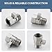 Water Flow Control Valve, Angle Simple Brass Shower Shut Off Valve, Flow Restrictor for Handheld Shower, Bidet Sprayer, Brushed Nickel