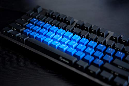 Meeyo 37 Keys PBT Backlit Shine Through Keycaps Double Injecion Keycap Set for Mechanical Keyboard(Gradient Blue)