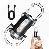 ポクミル 懐中電灯 防水キーホルダー型ライト ledライト 小型 充電式 フラッシュ 強力 1200ルーメン ハンド 軽量高輝度 ハンディ Type-C充電式 生活防水対応 防災 防犯 緊急用 地震 停電対策 作業 登山 散歩 夜釣り