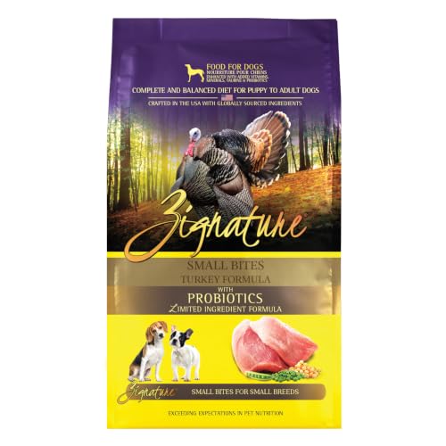 Zignature Turkey Limited Ingredient Formula Small Bites Dry Dog Food 4lb
