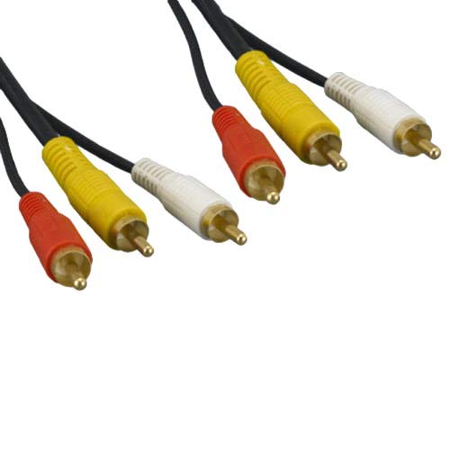 PYTHON 24K Gold Composite AV Cable – 3 RCA M/M 12ft – STEREN 254-320BL - View #2