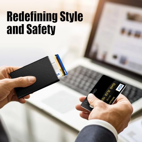Image of FurArt Slim Minimalist Wallet RFID Credit Card Holder for Men | slim minimalist compact rfid id window thin