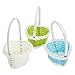 TOYANDONA 4Pcs Panier D' Oeuf de Pâques Imitation Rattan Basket De Storage Panier Fruit Panier De Mariage Fleur De Mariage Paniers pour Valentines Day Décor Assortiment de La Couleur
