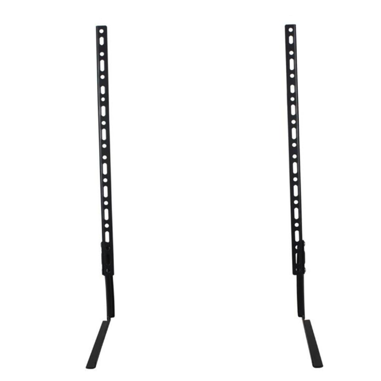 Support TV pied acier noir Zerodeko avec base stable ajustable pour ecran LCD - 8