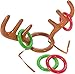 2 Awesome Christmas Holiday Party Games - Reindeer Antler Inflatable Ring Toss - PIN the Nose on the Snowman - Kids Children's Activity - Classroom - School Daycare by happy deals