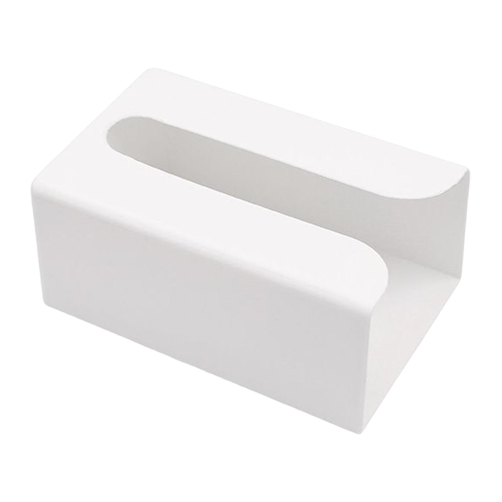 Zanthicia White Tissue Paper Cover Box Toilet Paper Dispenser For, 19X12x8cm