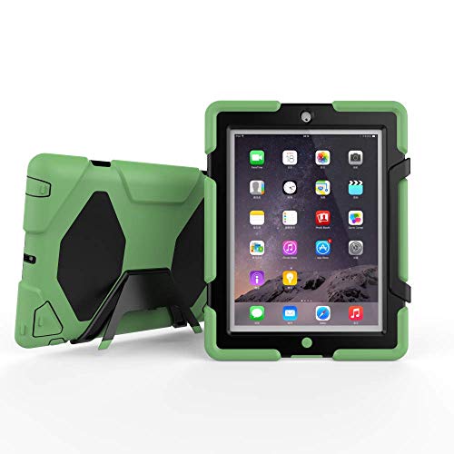 iPad 2 / 3 / 4 �P�[�X �n�C�u���b�h�P�[�X �n�[�h�o�b�N�J�o�[ �V���R�� �\�t�gTPU �Ռ��z���o���p�[ �O�d�\�� �S�ʕی� �h�o �ϏՌ� iPad 2 / 3 / 4 ��p�J�o�[ (�A�[�~�[�O���[��)