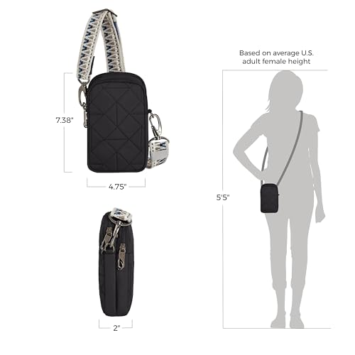 Travelon Anti-Theft Boho 2 Compartment Phone Crossbody4