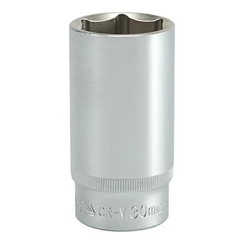 Yato YT-1239 Hexagonal Deep Socket of Size 30mm & Length 76mm Suitable for Socket Wrench Set |CRV 50BV30 Chromium Satin Plated Steel|Socket Tool Box|Uses:Home & Mechanical Tools|Industrial Power Tool