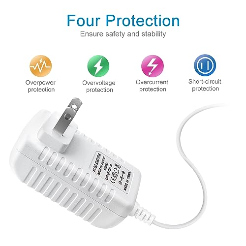 Image of 12V Power Supply, 12 Volt 1A 12W DC Power Supply, White LED Power Adapter, AC 110V to 12V Wall Mounted Transformer Plug for LED Strip Lights with 5.5 /2.1 DC Female Connector, 3 Pack