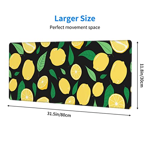 Tapis de souris de jeu citron grand format pour décorer votre bureau de maison - 4