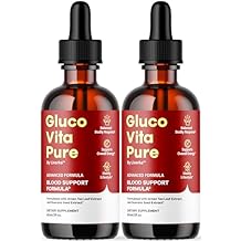 2 Pack Glucovita Pure - Pure Drops, Gluco Vita Extract Liquid - All Natural Support, Premium Advanced Formula, 2 Bottles for 2 Months