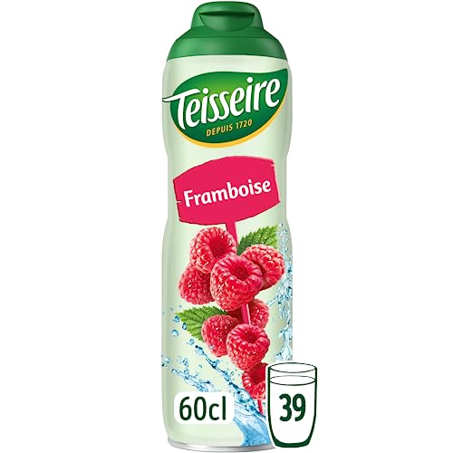 Teisseire Jarabe de Frambuesa para Bebida Refrescante, Cócteles, Bidón Reciclable 60cl