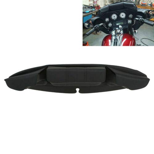 Bolsa para parabrisas con 3 bolsillos TCT-MOTOR para Harley Touring 2014-2021 modelos Electra Glide, Street Glide, Tri Glide color negro miniatura 2