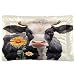 Kigai Cows Dog Bed Machine Washable Pet Bed Mattress Comfortable Soft Pet Bed Mat Non-Slip Bottom Couch for Small Medium Dogs,24x18 Inch