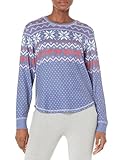 PJ Salvage Loungewear Cozy Vibes Langarm-Top für Damen, Dark Peri, S