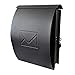 Produktbild Moderner Wandbriefkasten mit Zeitungsfach Metall Schwarz Postkasten Mailbox Zeitungsrolle Zeitungsbox