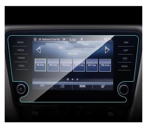 Film protecteur d'écran anti-rayures pour réparer le tactile LCD 8 pouces Skoda Octavia