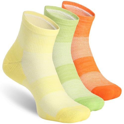 Image of 3 Pairs 90% Merino Wool Ankle Socks, Thin All-Season Casual Soft Breathable for Men Women