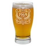 always looking good bicchiere da birra con incisione aged to perfection, regalo per 56° compleanno da uomo, vintage 1969, per 56 anni