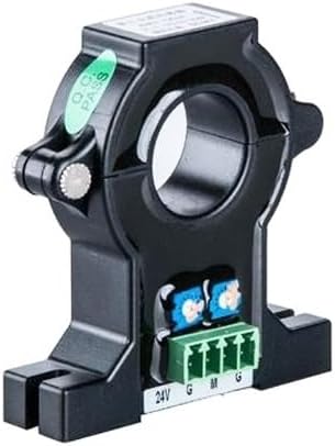 Hall Effect AC Current Sensor Conversion Transmitter Hole Diameter 20-55MM, Measuring Range 0-1500A, Power Supply 12V (55mm,AC 0-500A)