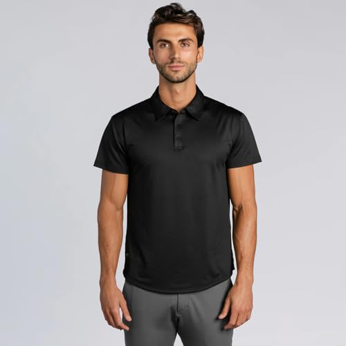 BYLT Performance Drop-Cut Polo Men's Shirt - Classic Fit, Collared Shirt for Men - Active & Casual Comfort Wear - Lightweight2