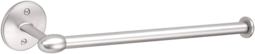 Modern Round Paper Towel Holder for Kitchen Wall Mount/Under Cabinet (Satin Nickel)