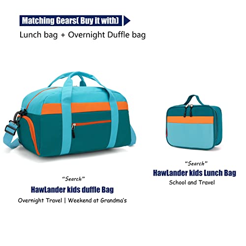 HawLander Preschool Kids Backpack, 12 inch Toddler Backpacks for Boys with Chest Strap, Blue Green - Image 8