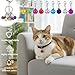 Eldraqth Bell for Dog Collar, 9 Pcs Cat Collar Bell with Loud Crisp Sound Dog Collar Bells for Small Dogs Pet Training Pendant Accessories with 1 Pack Keychain for Dogs Cats Kittens Puppy
