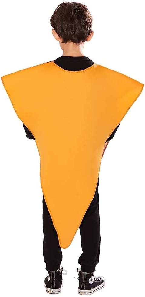ReneeCho Kids Pizza Slice Halloween Costume Boys Girls Children Food Costume Funny Cosplay Onesie One Size - Image 3